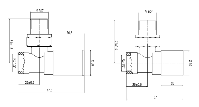 Zestaw regulacyjny kątowy